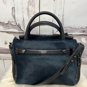 Botkier Leroy Leather/Calf’s Hair Satchel Shoulder Bag NWT